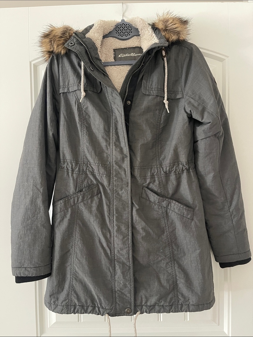 Eddie Bauer Women’s Gray Winter Coat Parka XS